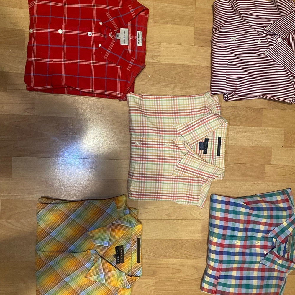 ALL 6 BRAND NEW!! $175 Designer Men’s Shirts